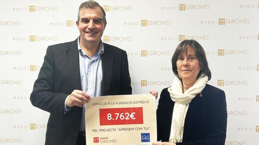 La campanya de Nadal de l’Espai Gironès recull 8.762 euros per a la Fundació Astrid-21