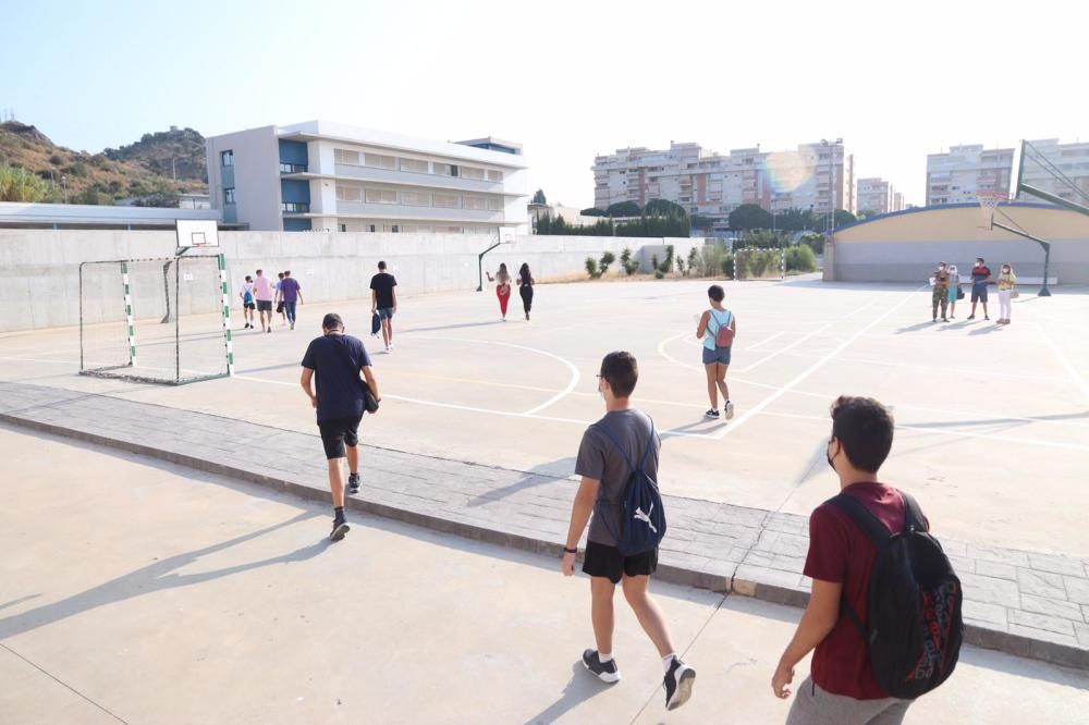 Vuelta a las clases en los institutos de Málaga