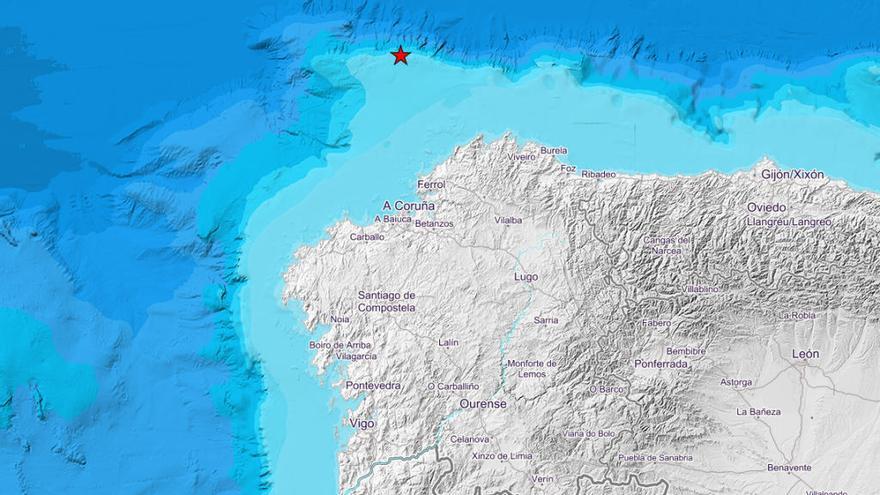 Imagen que marca el lugar del terremoto // IGN