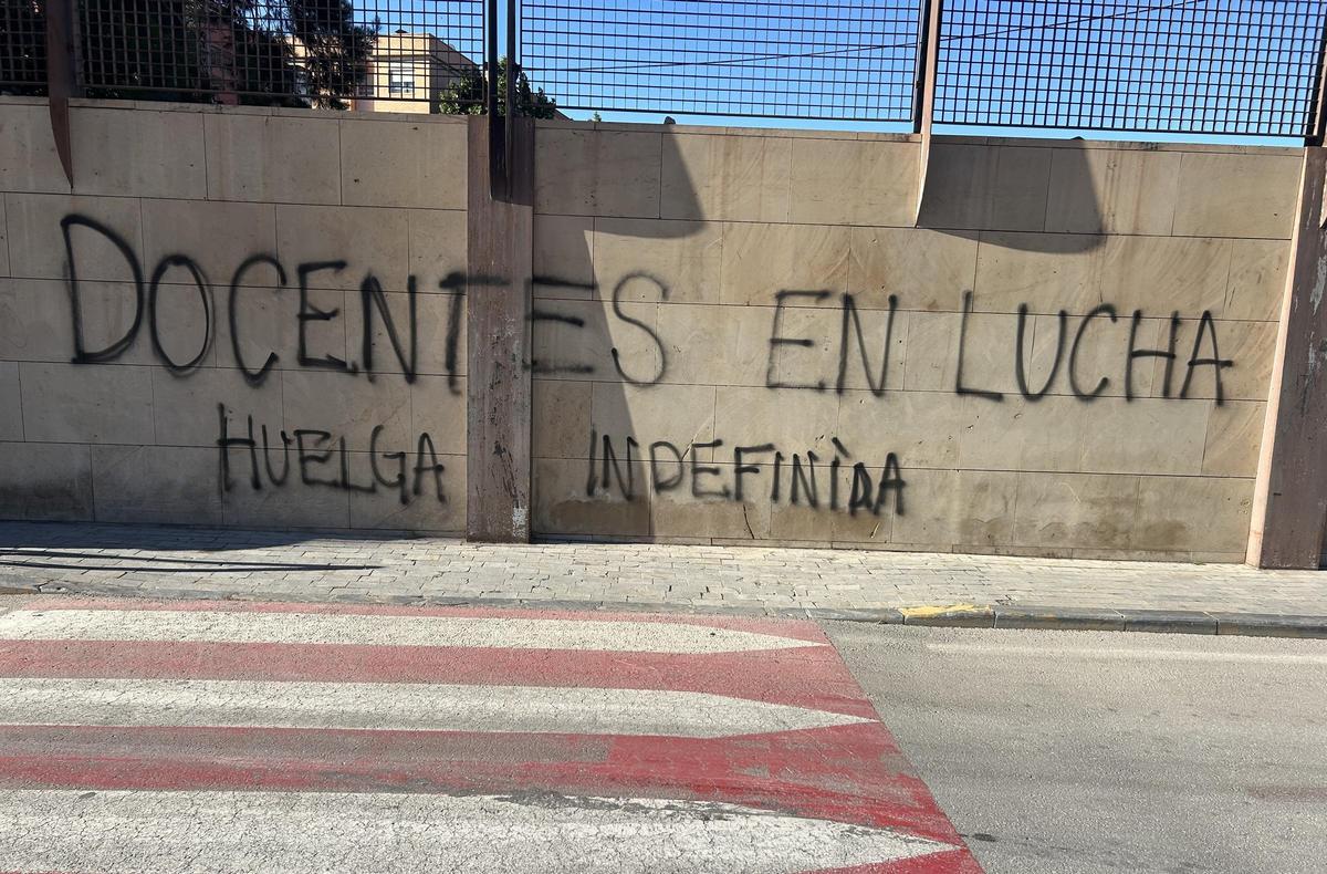 Protestas de docentes en la Vega Baja
