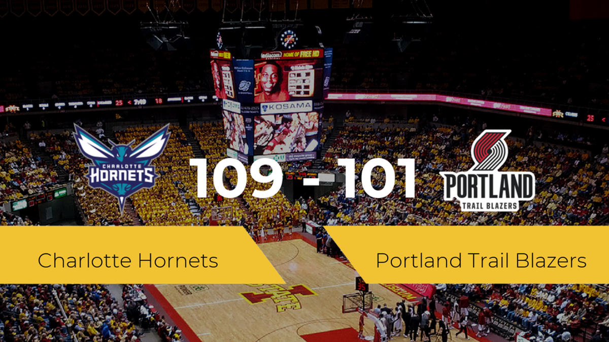 Triunfo de Charlotte Hornets ante Portland Trail Blazers por 109-101