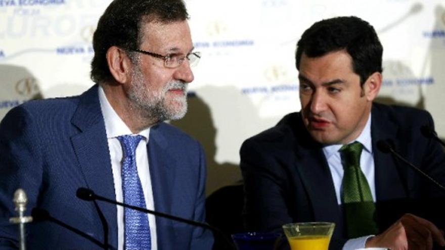 Rajoy arropa a su candidato en Andalucía frente a Susana Díaz