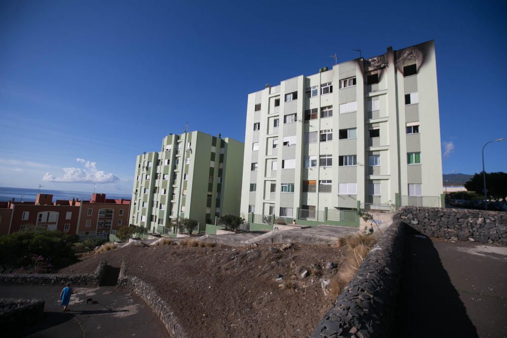 Incendio edificio de Añaza