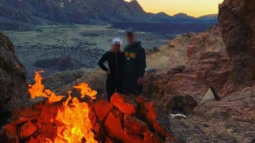 Dos turistas alemanes, los presuntos autores de una barbacoa en el Teide