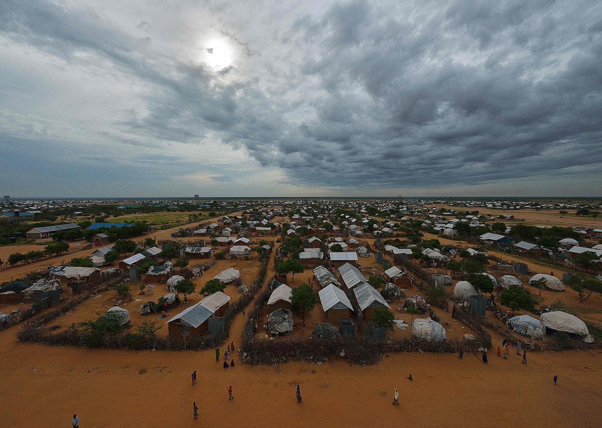 Vista del campamento de refugiados de Dadaab.