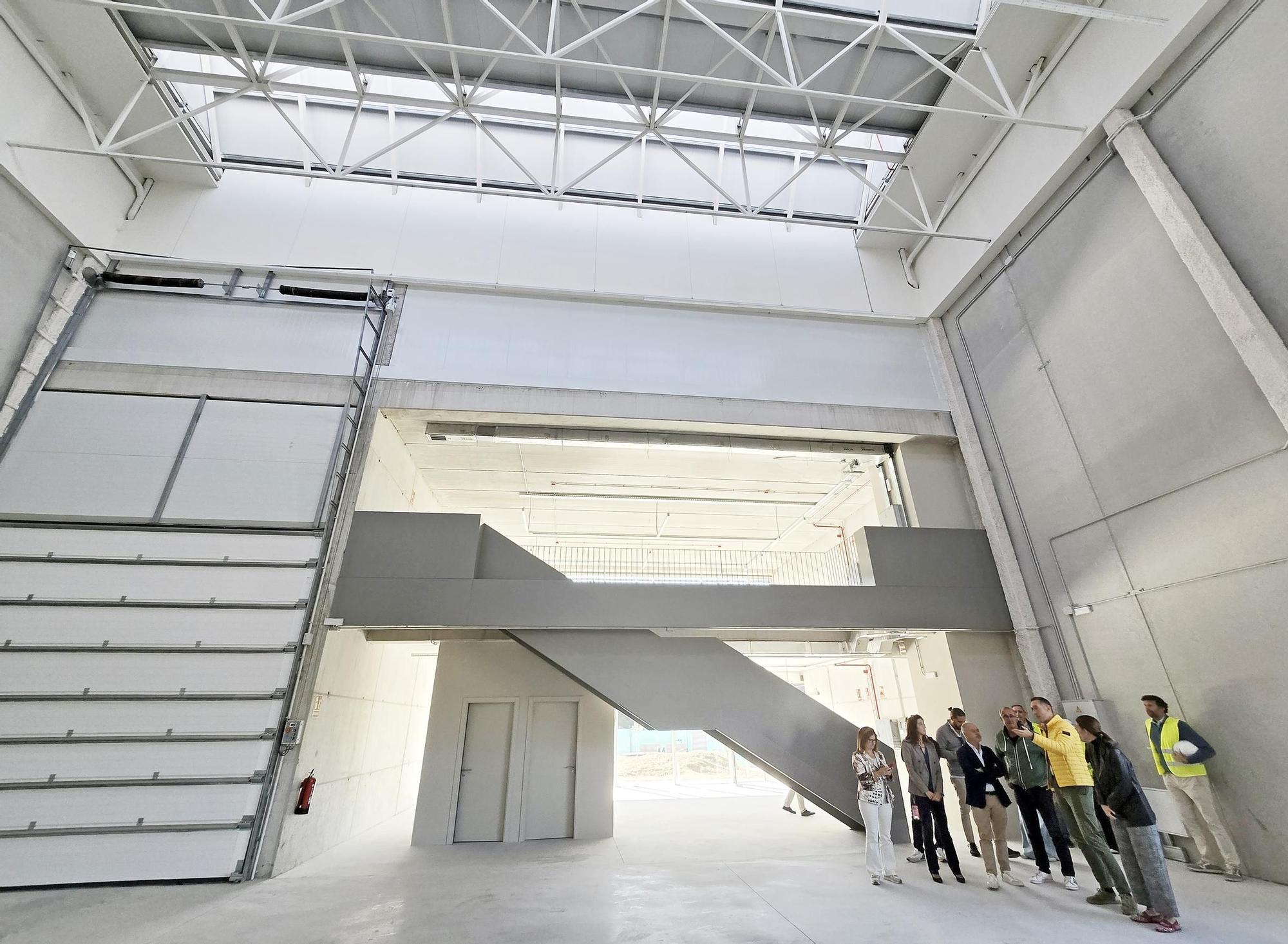 Visita a las nuevas naves de la Zona Franca para empresas tecnológicas en Pordo do Molle