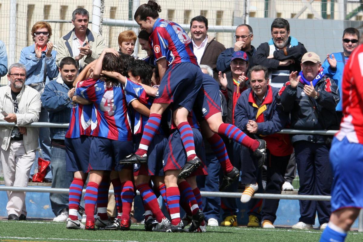 El Levante se proclamó campeón de Liga en 2008, al vencer en Nazaret al Torrejón