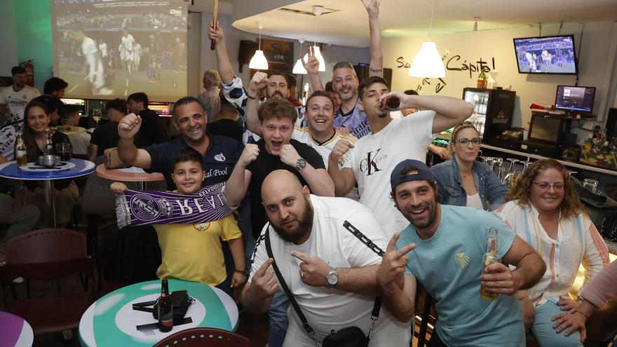 La celebración de la victoria del Real Madrid en Mérida