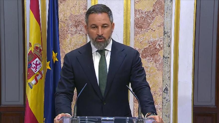 Abascal muestra su &quot;perplejidad&quot; después de que el PP deje a Vox fuera de la Mesa del Congreso