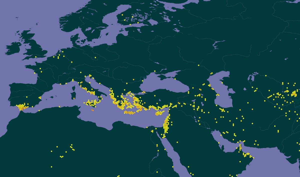 Registros georreferenciados en los últimos 10 años del Sistema Global de Información sobre Biodiversidad–GBIF