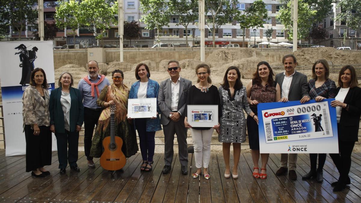 La nueva edición del Bienal musical de ONCE ha sido presentada este miércoles en Zaragoza.