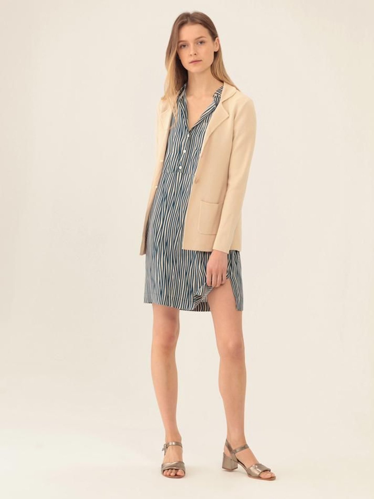 Colección Nice Things: vestido pleated stripe