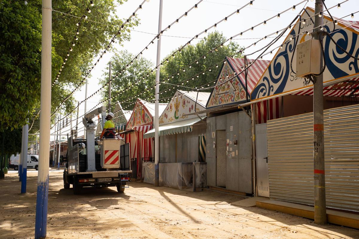 Montaje de Casetas de Feria de Sevilla 2026
