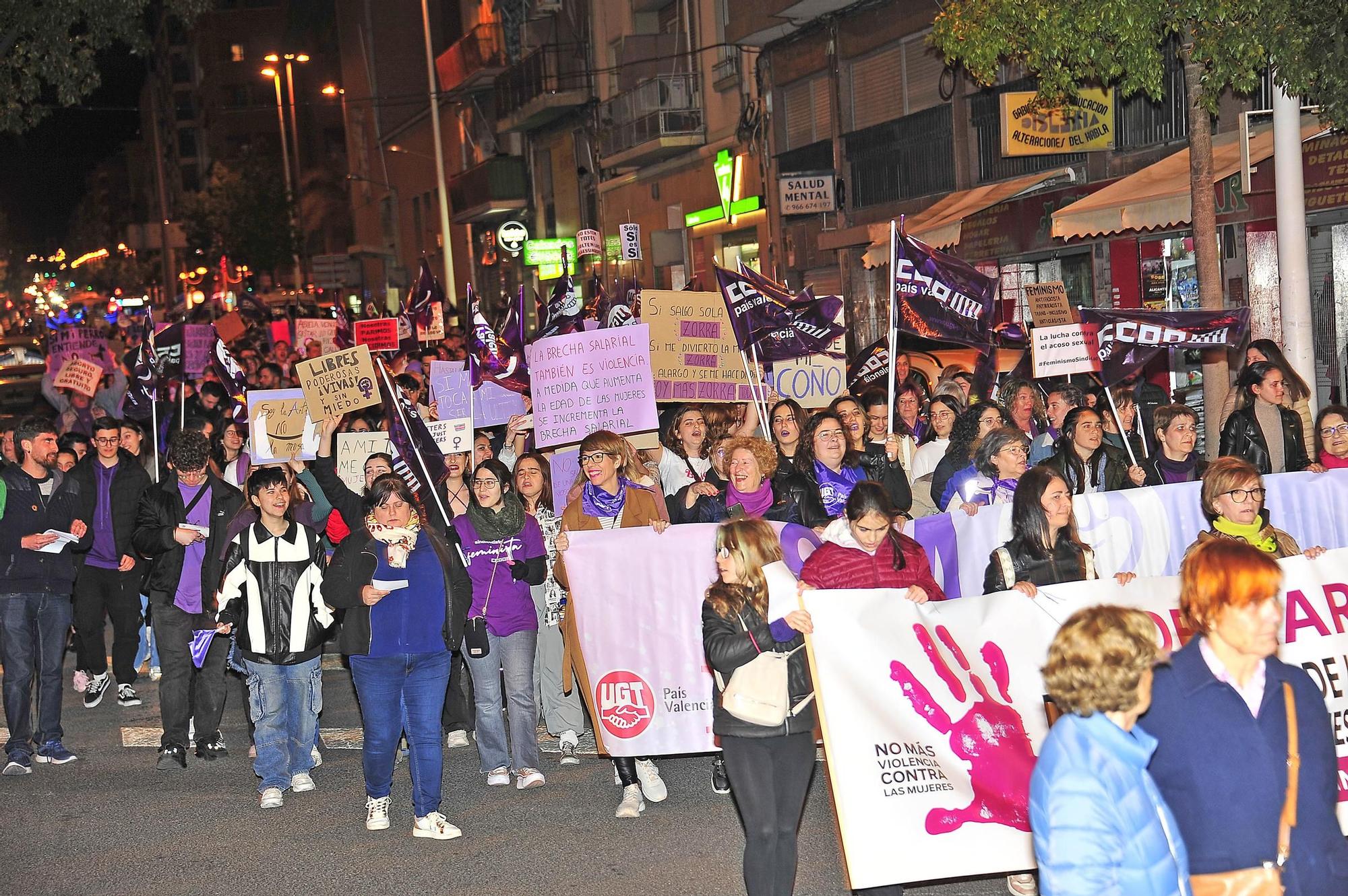 Manifestación 8M en Elche