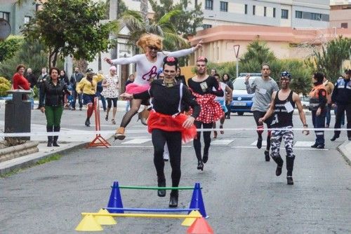 Carrera de tacones en el Carnaval de Telde