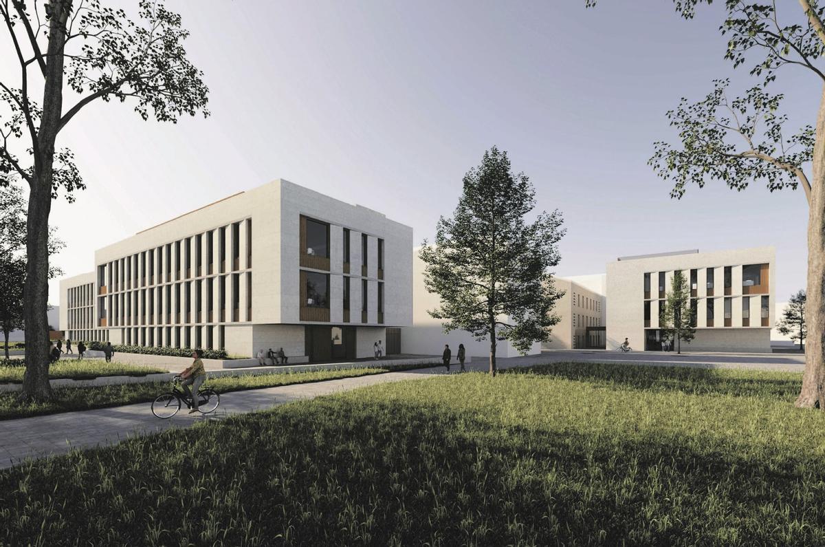 Visualització del futur complex administratiu de Jesús