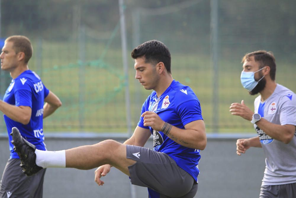 Nacho González ya se entrena con el Depor