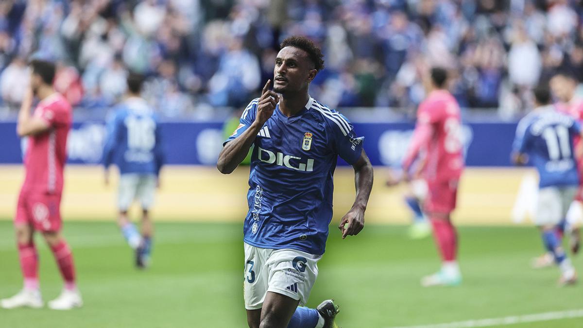 Hassan sube como el oro: esto es lo que ha aumentado su valor (en euros) el extremo del Real Oviedo