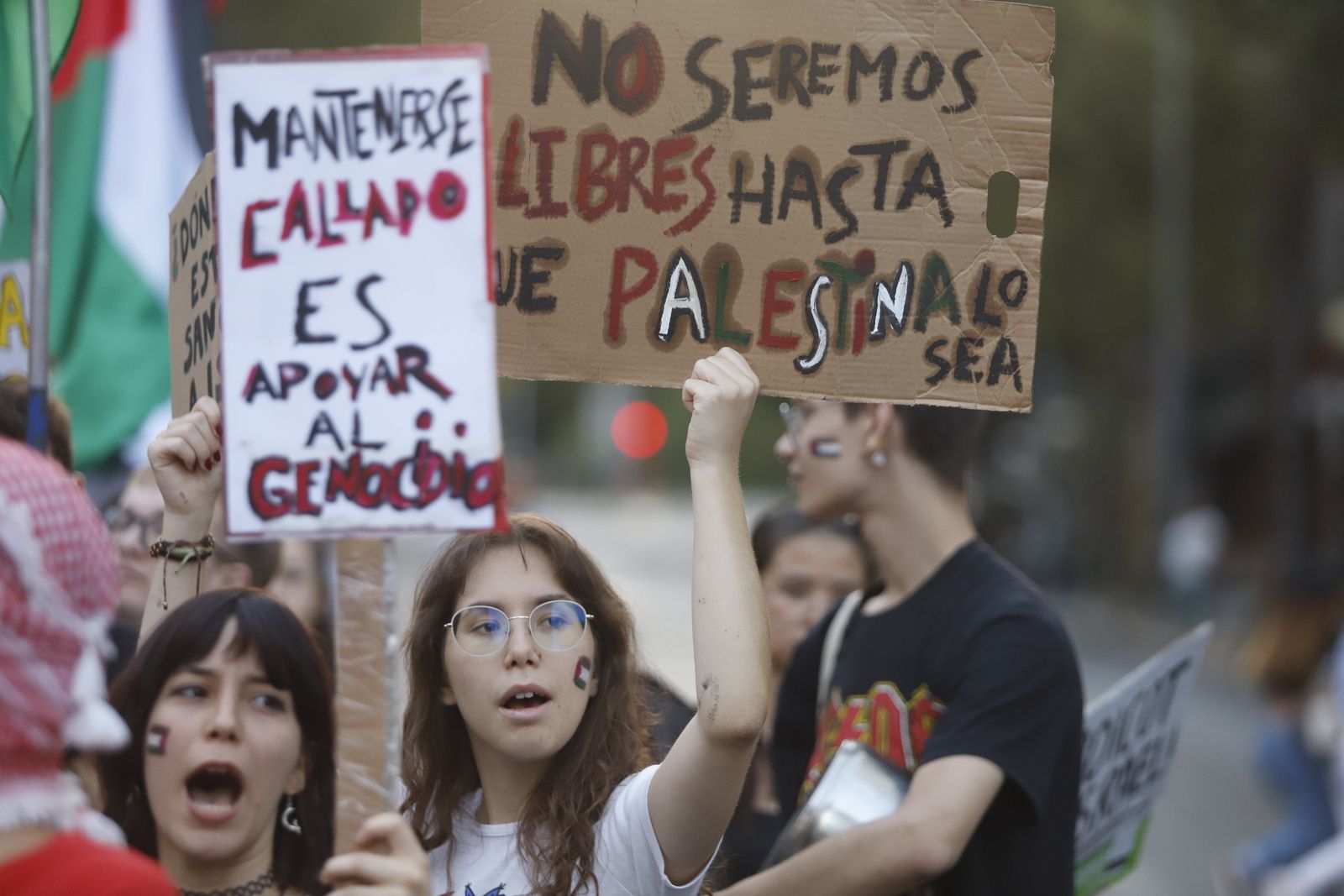 La manifestación por Palestina, en imágenes