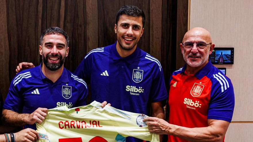 La selección española recupera a los madrileños Dani Carvajal y Rodri Hernández tras superar graves lesiones: "Era un objetivo para nosotros, se lo merecen"