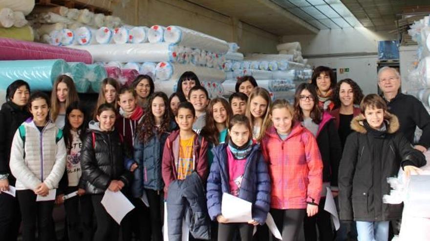 Alumnes de l&#039;escola Juncadella, de la Cellera, a l&#039;empresa Mitsa.