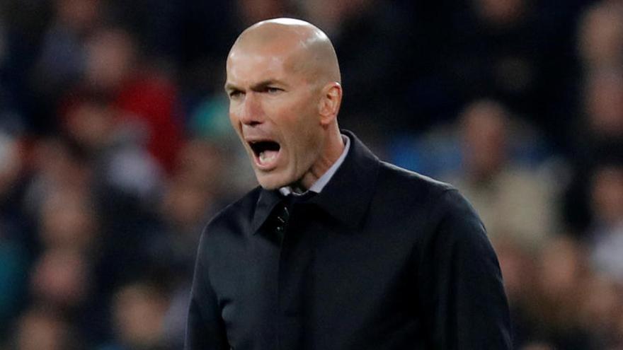 Zinedine Zidane, durante el Real Madrid - Real Sociedad.