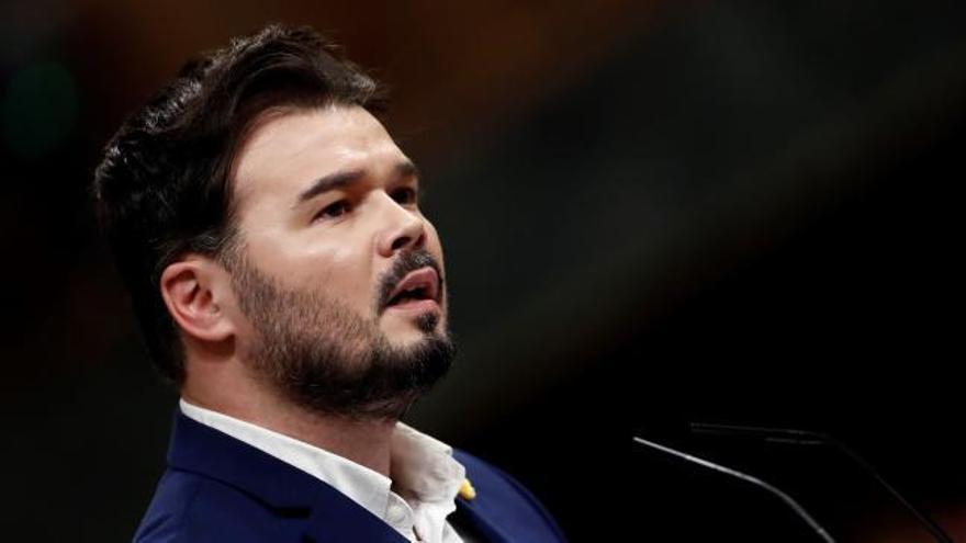 Rufián: "No habrá Pactos de la Moncloa si no hay pactos en el País Vasco o Cataluña"