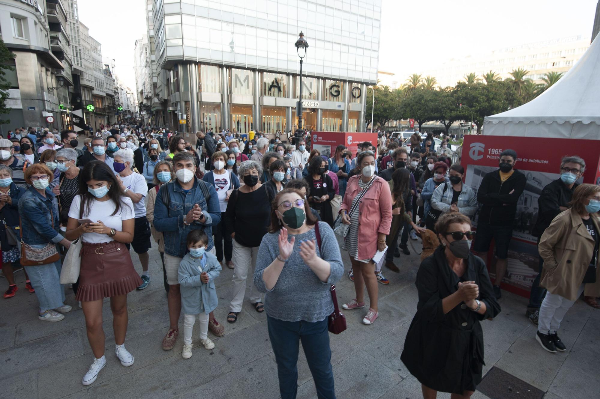 Concentración en el Obelisco por el crimen machista de O Birloque