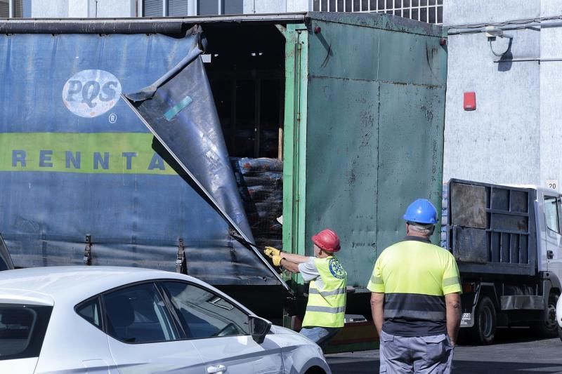 Accidente laboral con un fallecido en el Polígono de El Mayorazgo. | 03/03/2020.Graneros de Tenerife.  | 03/03/2020 | Fotógrafo: María Pisaca Gámez