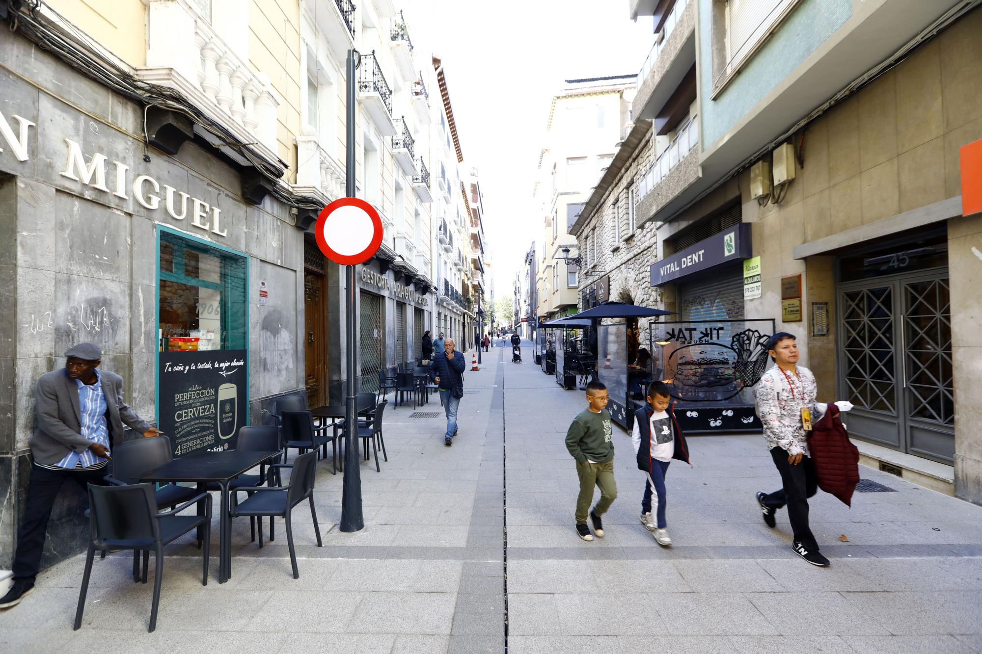 La nueva cara de la calle San Miguel de Zaragoza