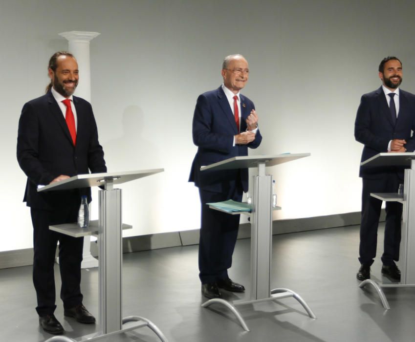 Fotos del debate electoral en Canal Málaga