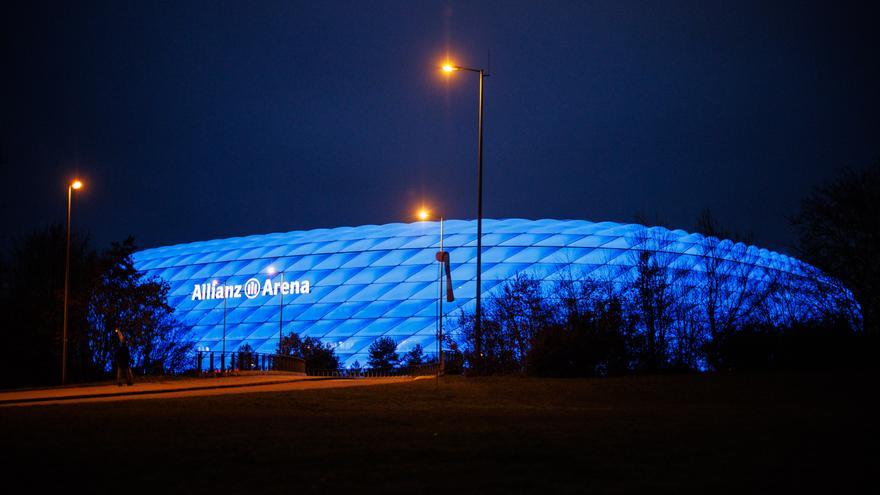 Imagen exterior del Allianz Arena de Múnich, estadio del Bayern.