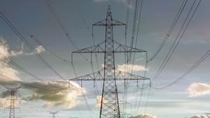 Torre de la red de transporte de electricidad.