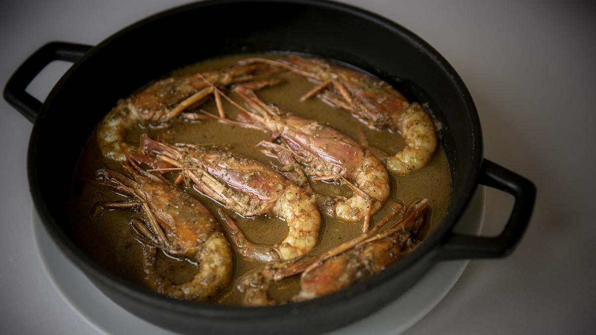 Restaurante JOK: gambas chocolate