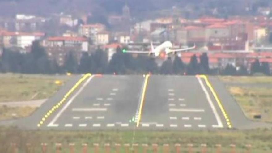 Aterrizajes de infarto en el aeropuerto de Bilbao