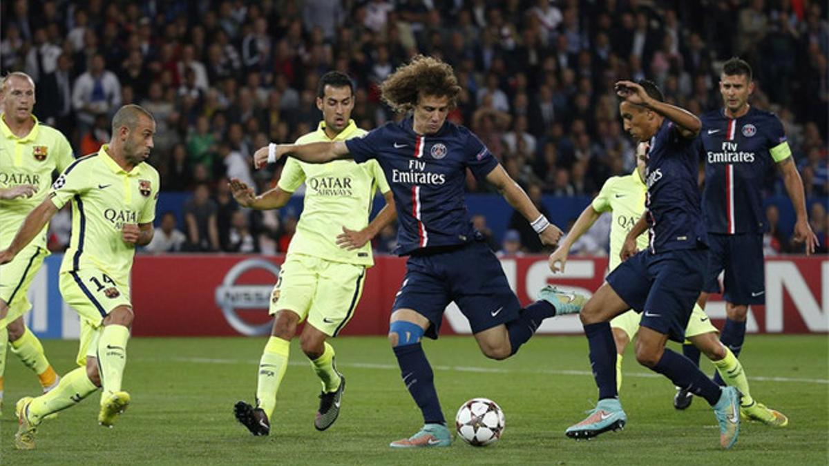 David Luiz marcó de este modo el gol del PSG