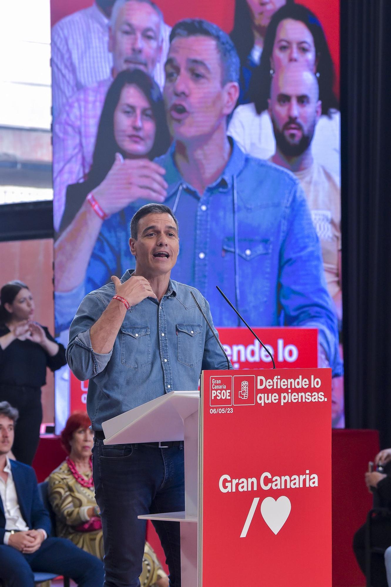 Mitin de Pedro Sánchez en Gran Canaria