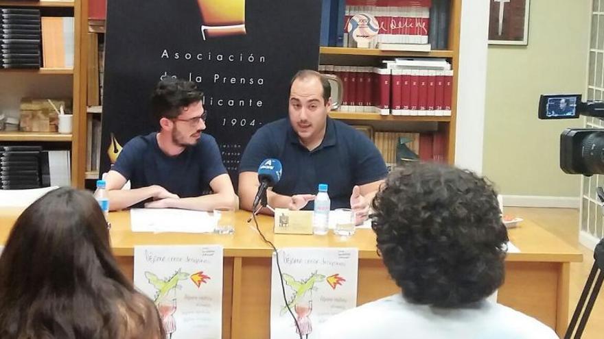 Un momento de la presentación en la sede de la Asociación de la Prensa de Alicante