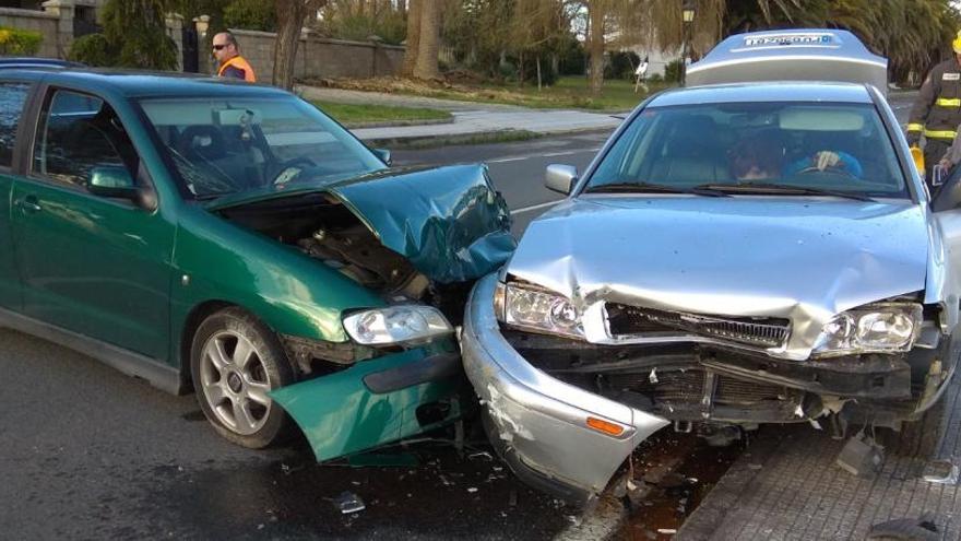 Estado en el que quedaron los vehículos implicados en el accidente