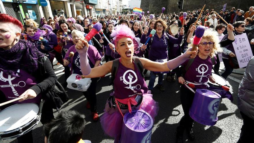 Eine Demonstration am 8. März, dem Weltfrauentag, in Lugo (Galicien). | FOTO: ELISEO TRIGO/EFE