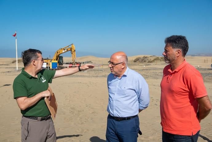 Segunda fase del proyecto de recuperación de las dunas de Maspalomas