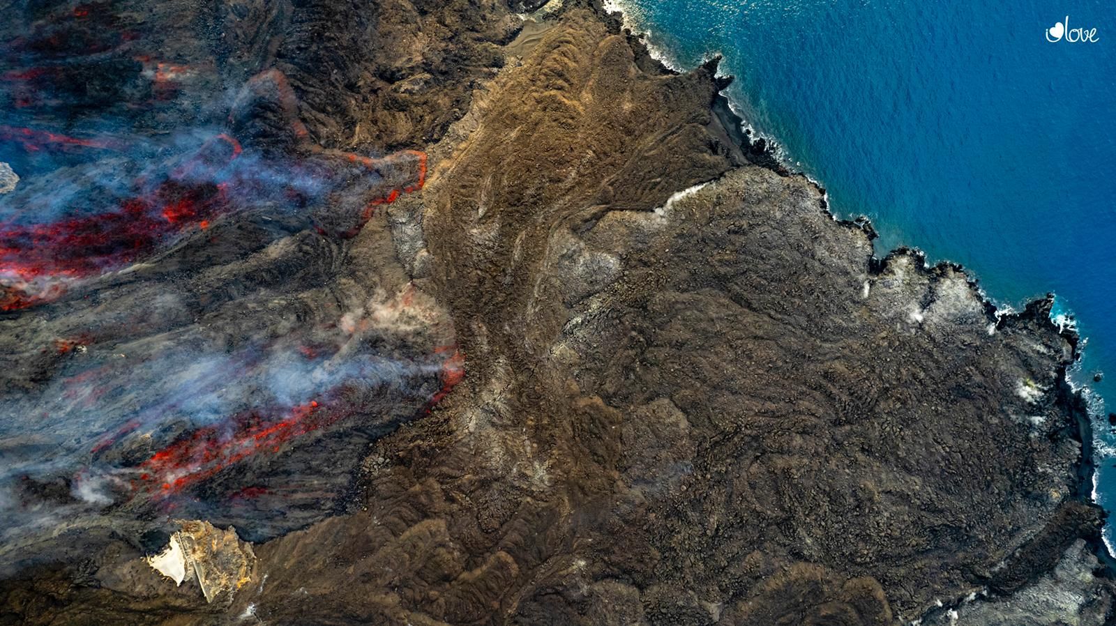 Nueva fajana en la costa oeste de La Palma