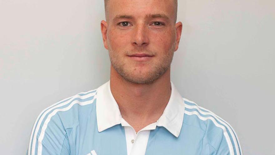 Guidetti, con la camiseta del Celta