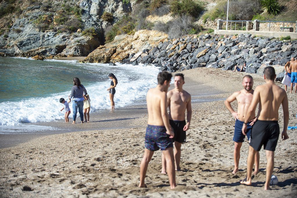 Playa de la Cortina en Navidad