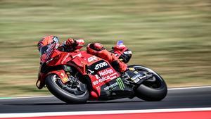 Marc Márquez, durante su primera toma de contacto con el circuito de Mugello