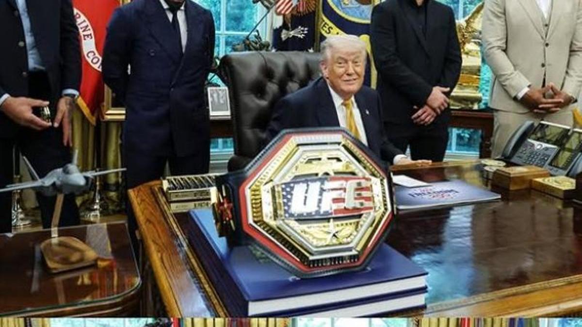 La recepción de Trump a los contendientes en el despacho oval de la Casa Blanca.