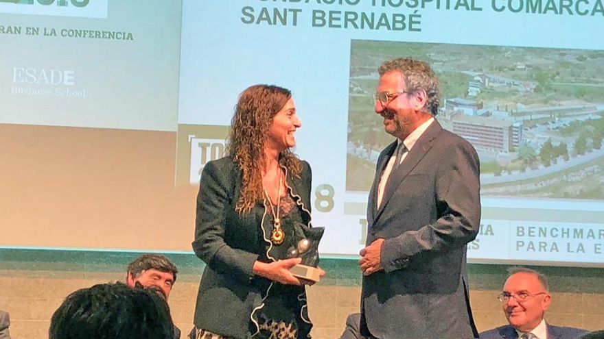 L&#039;hospital Sant Bernabé rep un dels premis TOP 20 en la categoria de millor gestió hospitalària global