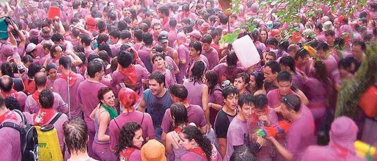 Batalla del vino que se celebra cada año en Haro.