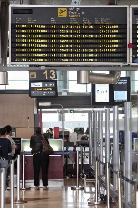 Situación en el aeropuerto Tenerife Norte con test