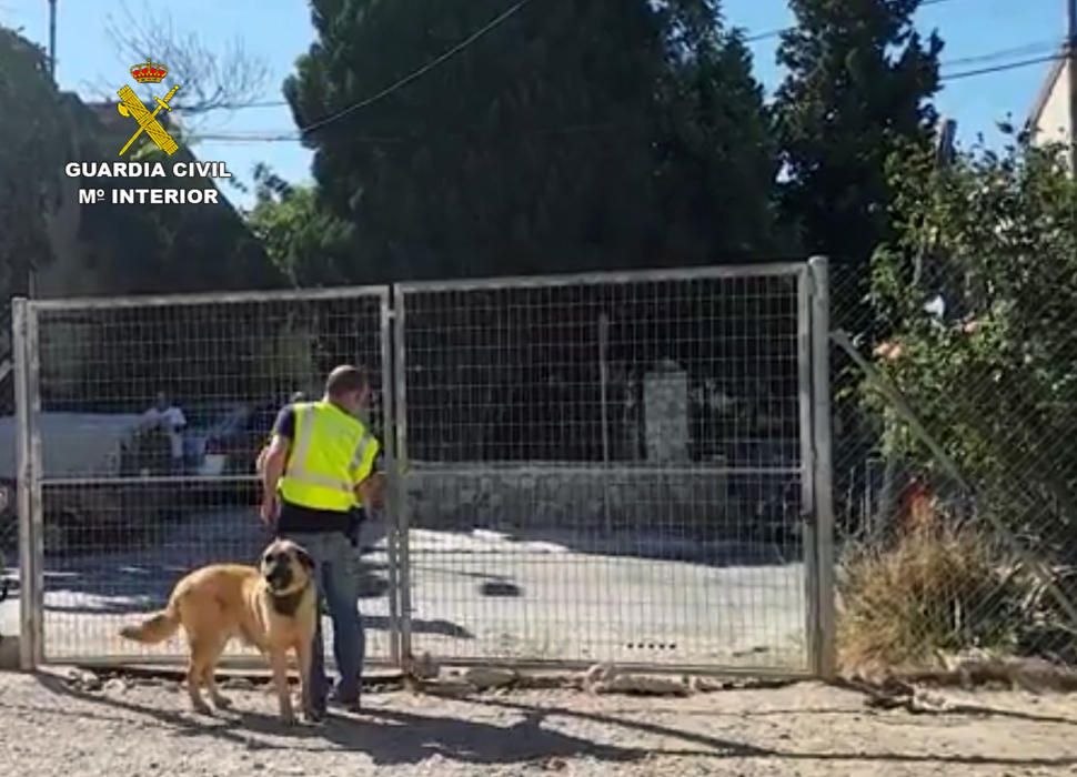 Este fue el panorama que se encontró la Guardia Civil al llegar